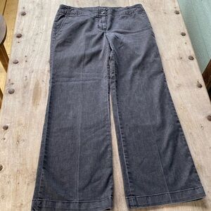 Talbots signature flare faded gray size 8p jeans